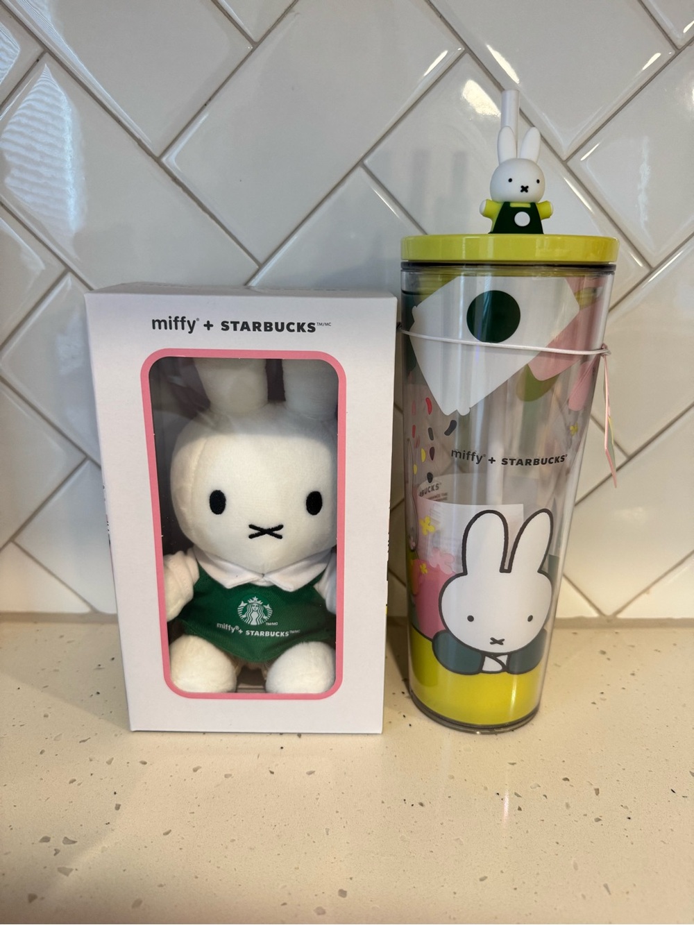 Starbucks Clear Green Tumbler with Black Lid
